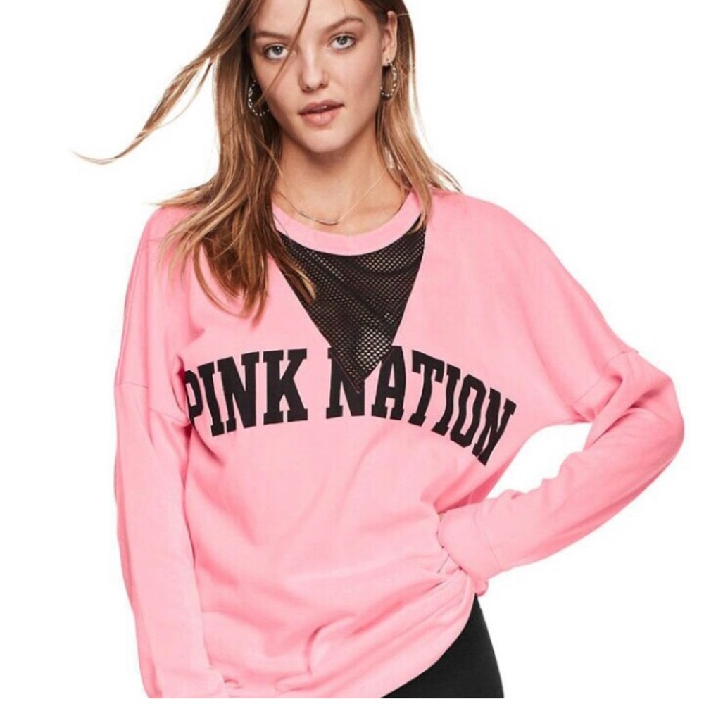 Pink VS Campus Mesh Crew